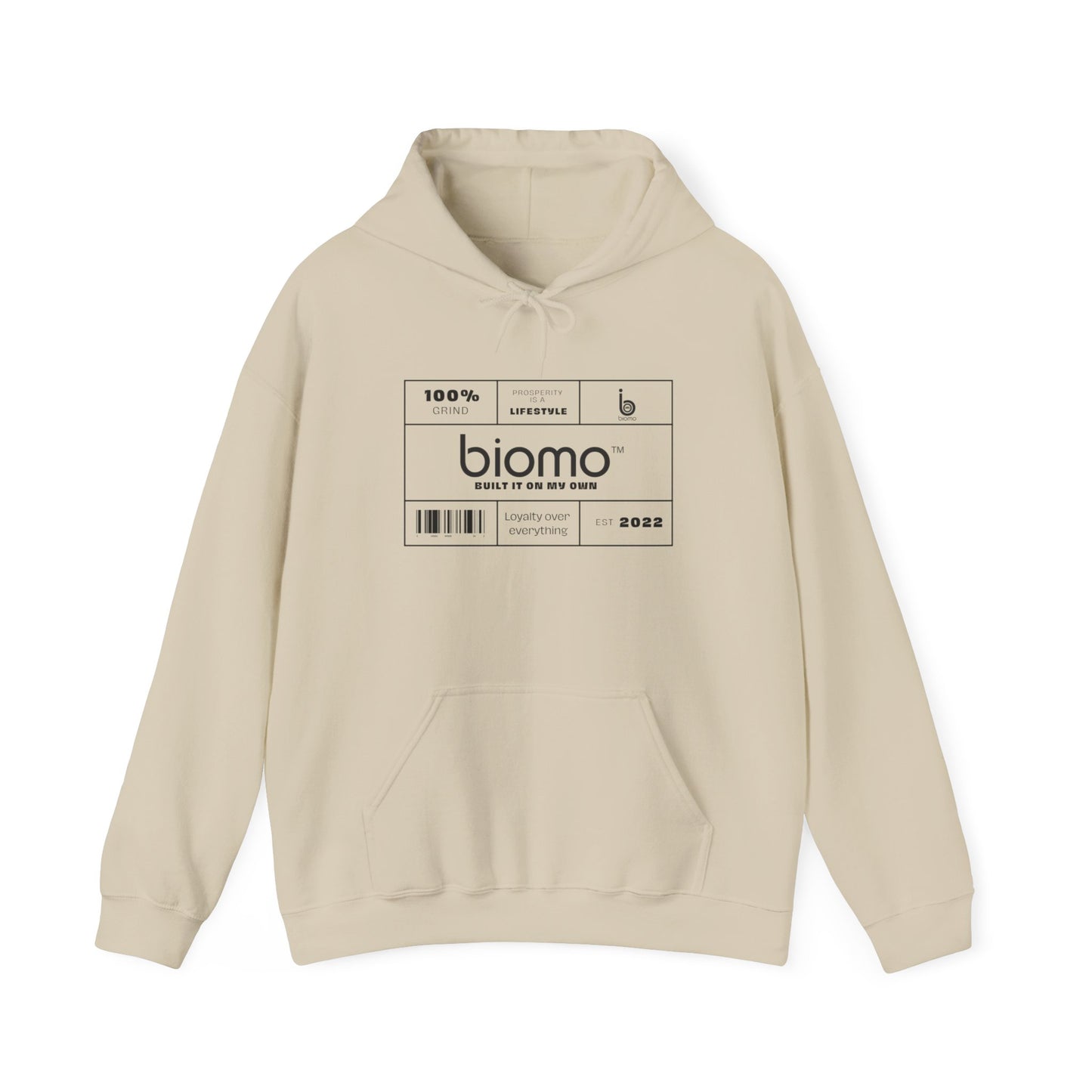 Biomo Label Unisex Hooded Sweatshirt