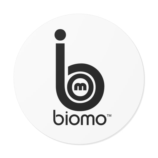 Biomo Round Vinyl Stickers