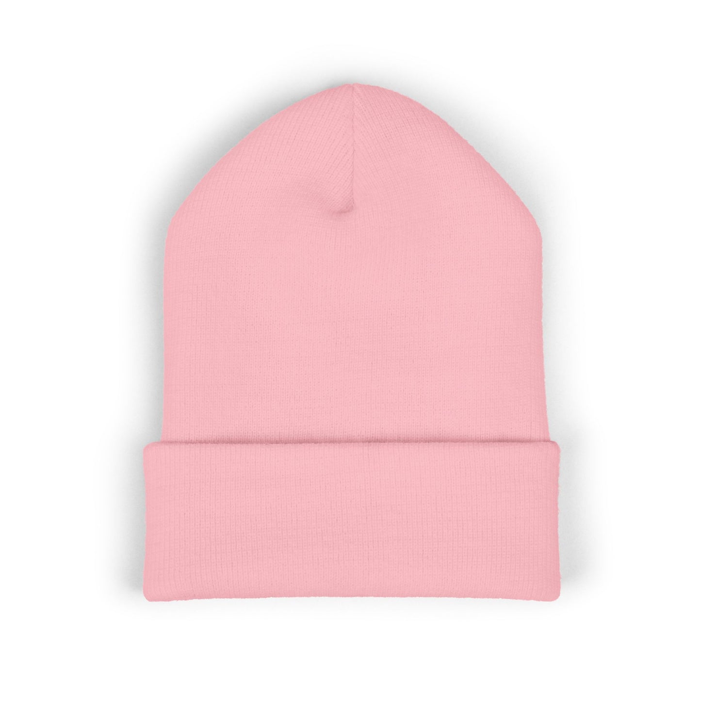 Embroidered 'biomo' Classic Cuffed Beanie — Minimal Logo Knit Hat