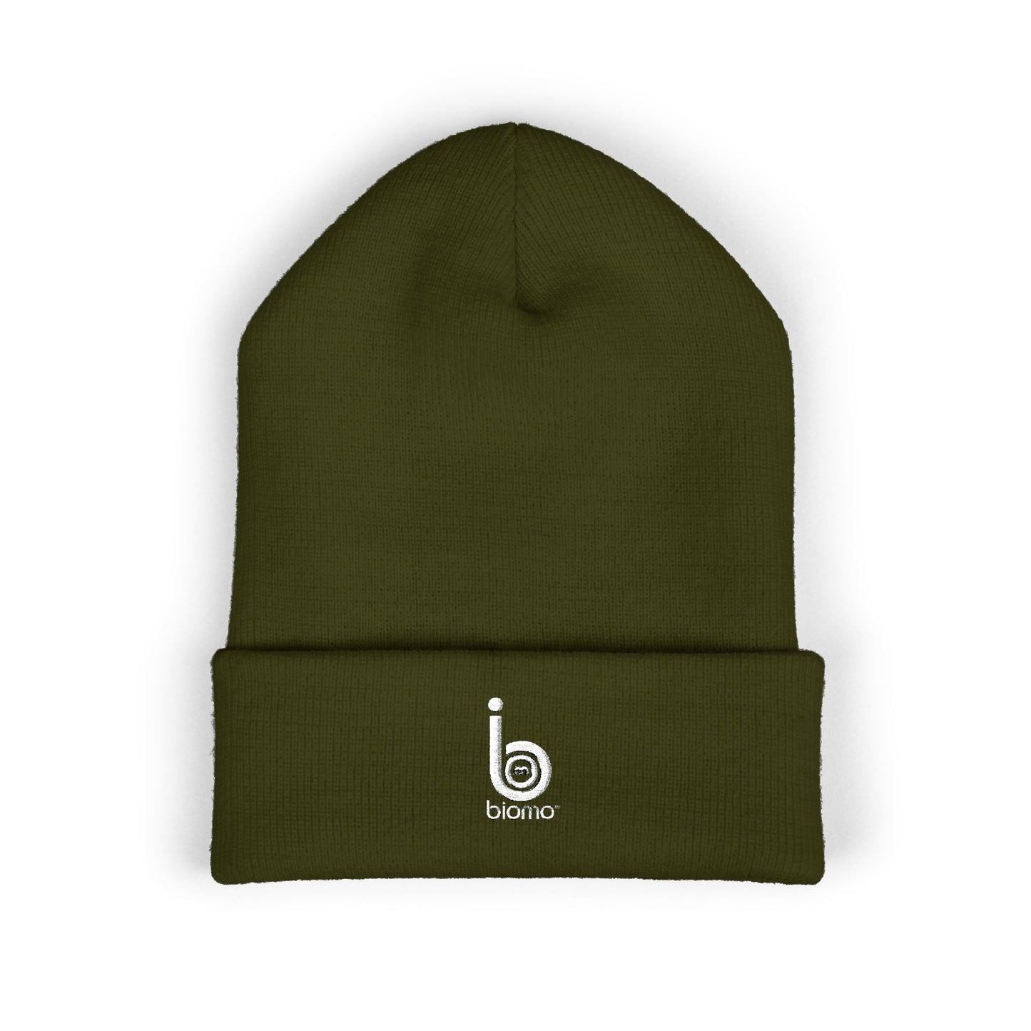 Embroidered Logo Cuffed Beanie — Classic Knit Winter Hat