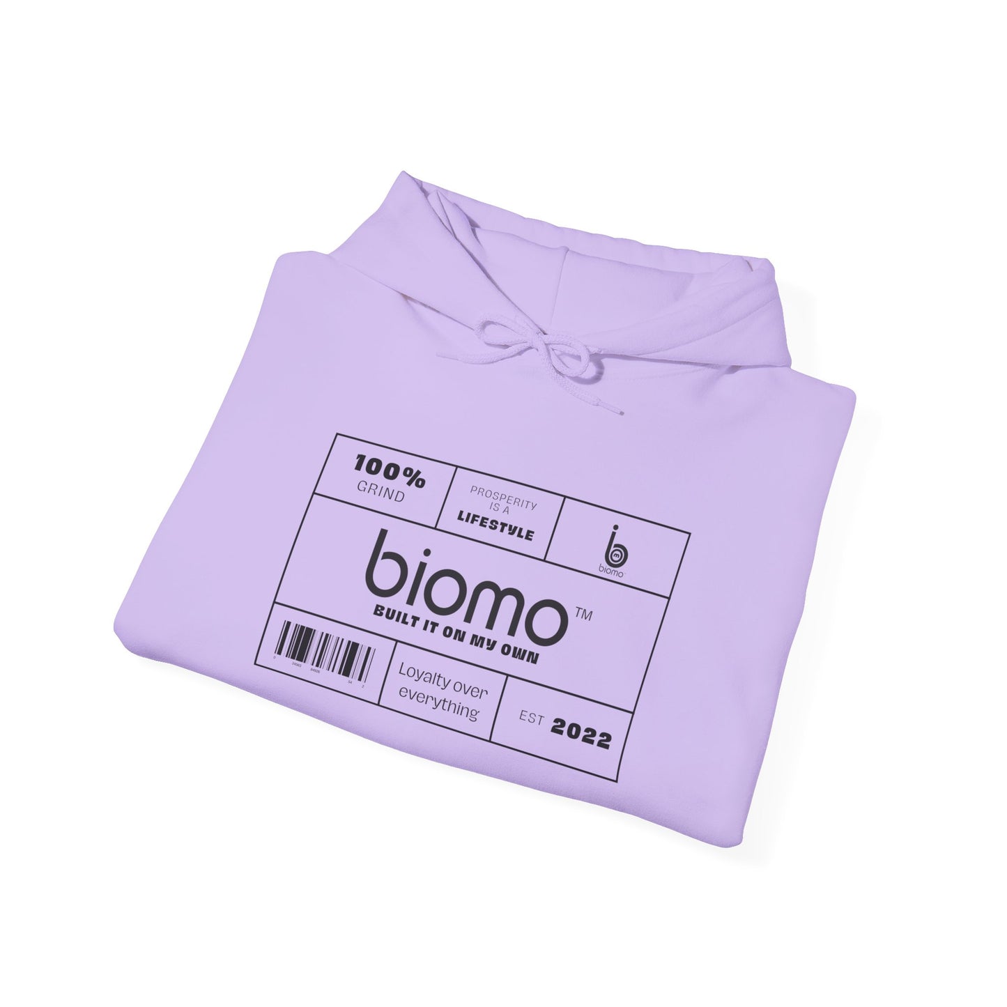 Biomo Label Unisex Hooded Sweatshirt