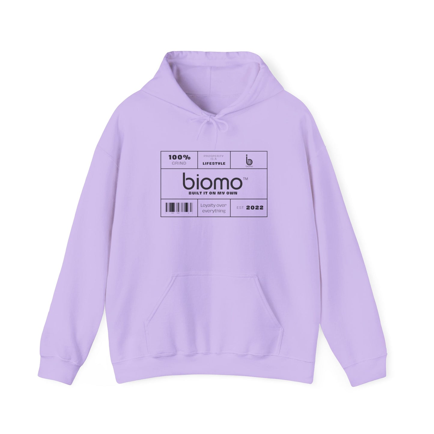 Biomo Label Unisex Hooded Sweatshirt