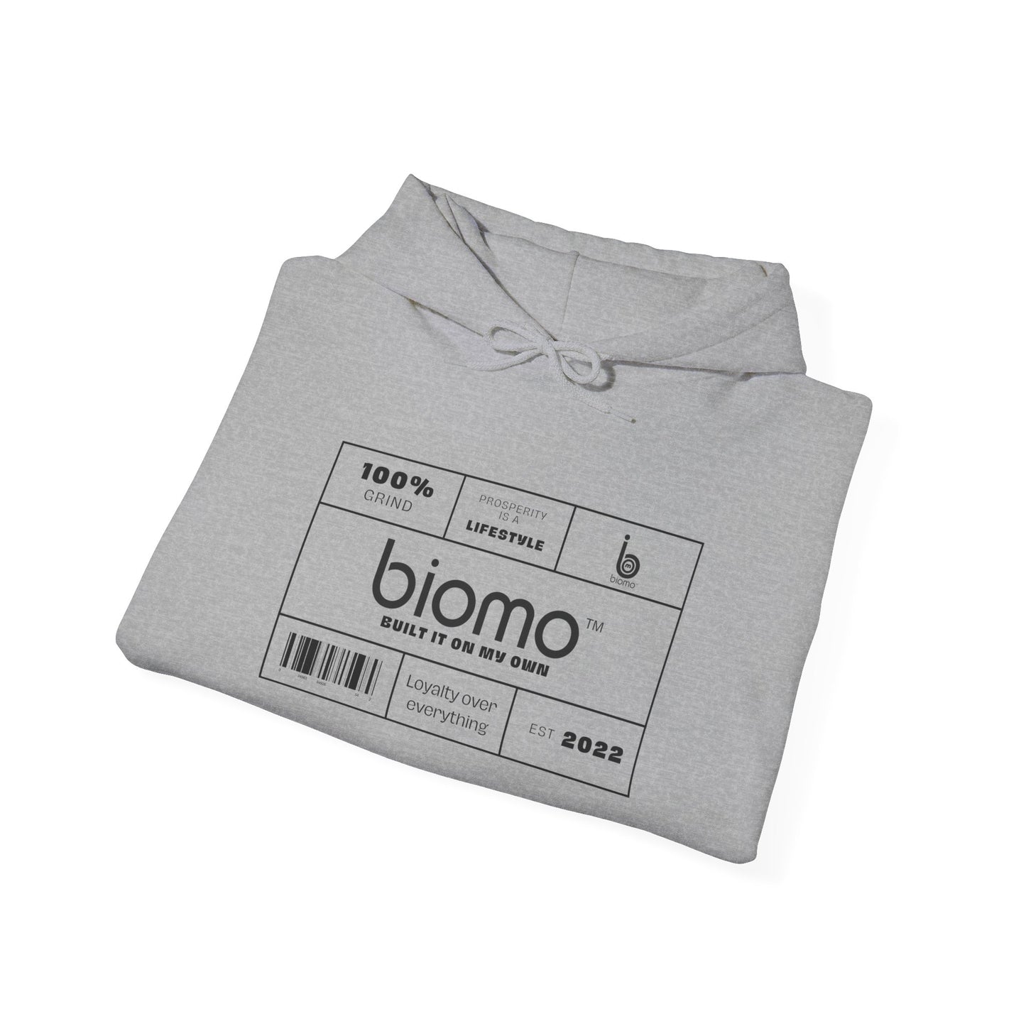 Biomo Label Unisex Hooded Sweatshirt