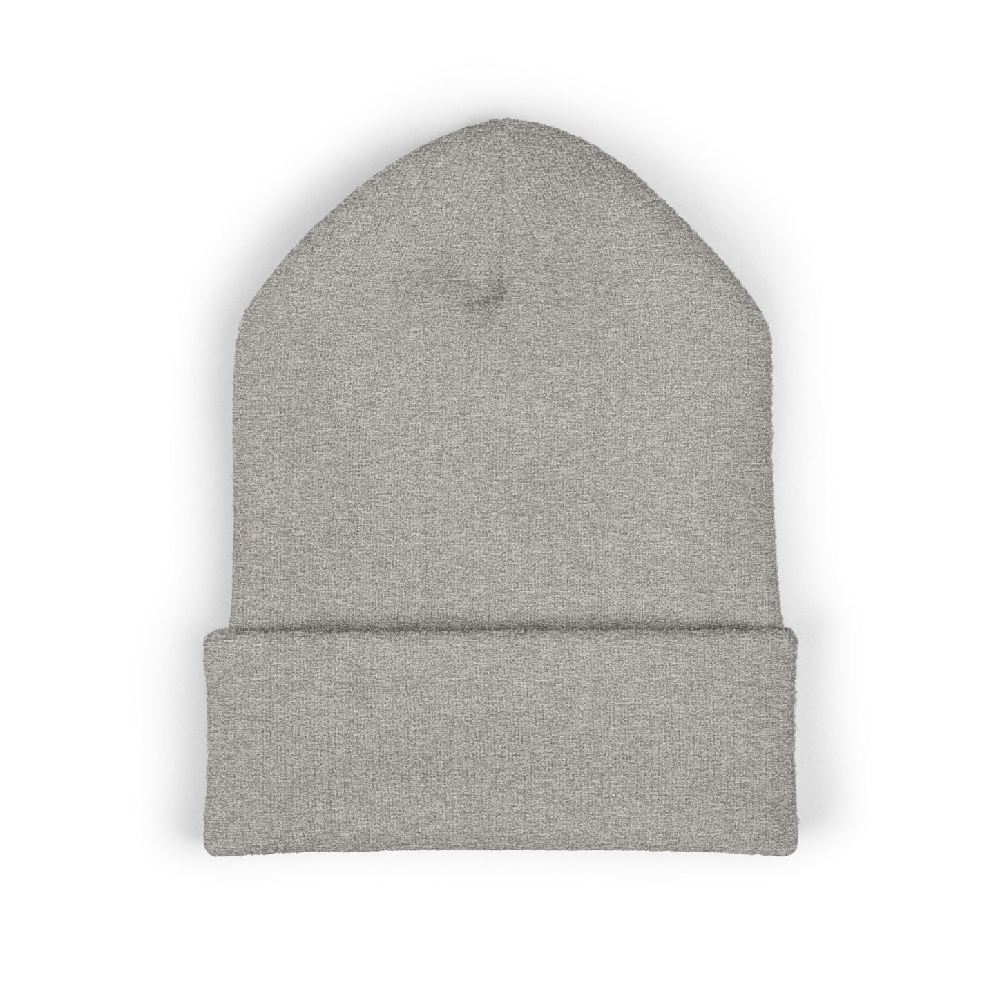 Embroidered Logo Cuffed Beanie — Classic Knit Winter Hat