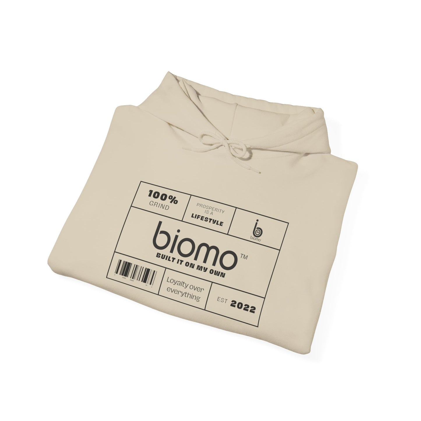 Biomo Label Unisex Hooded Sweatshirt