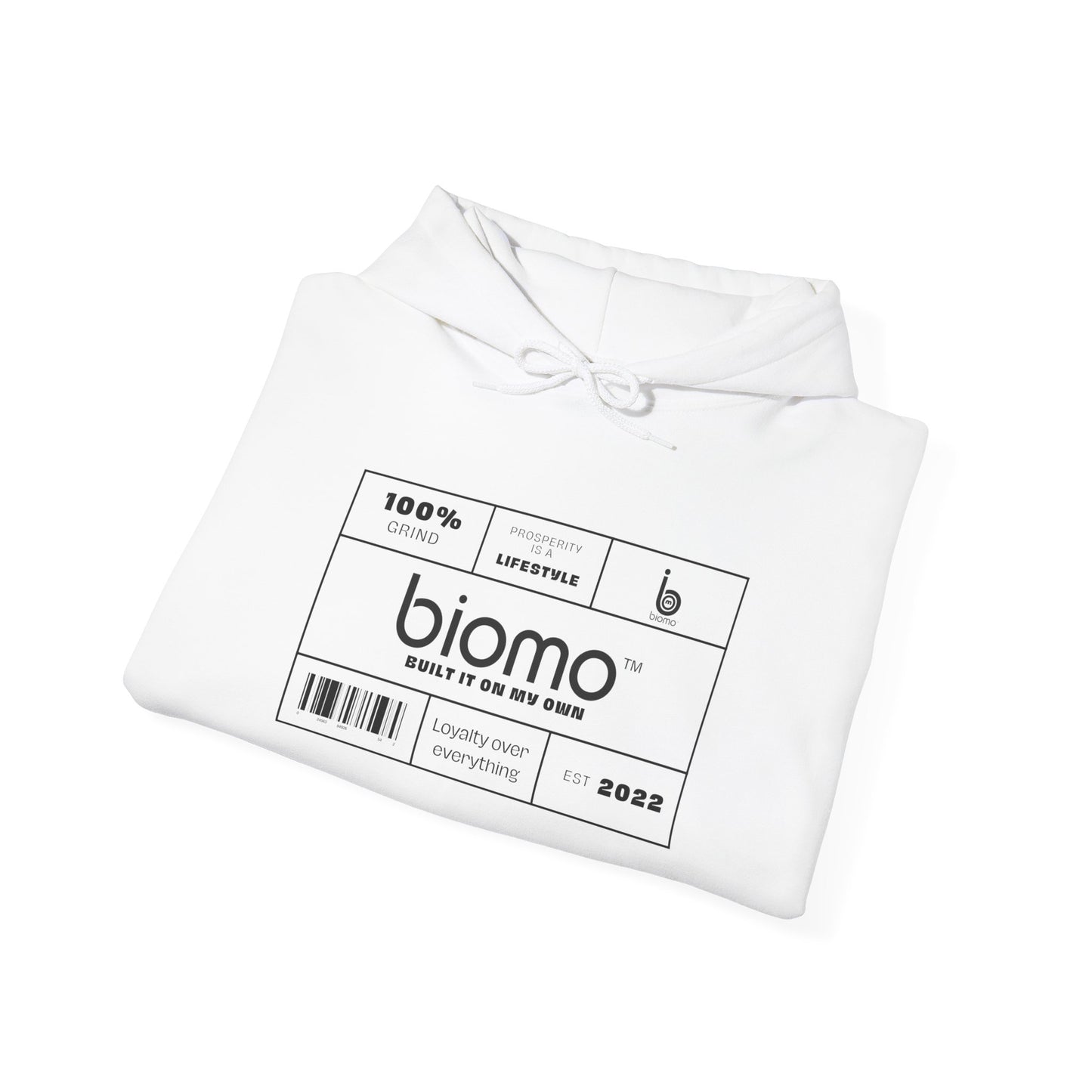 Biomo Label Unisex Hooded Sweatshirt