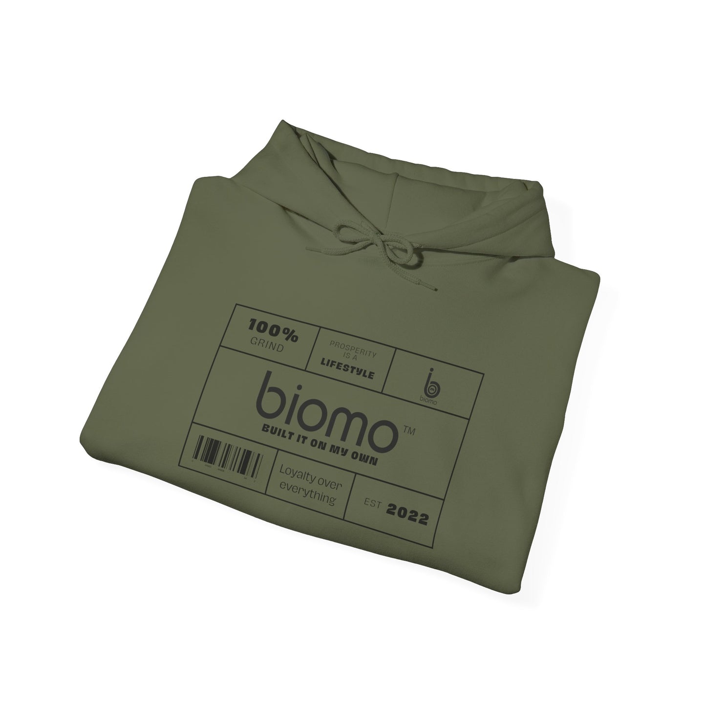 Biomo Label Unisex Hooded Sweatshirt