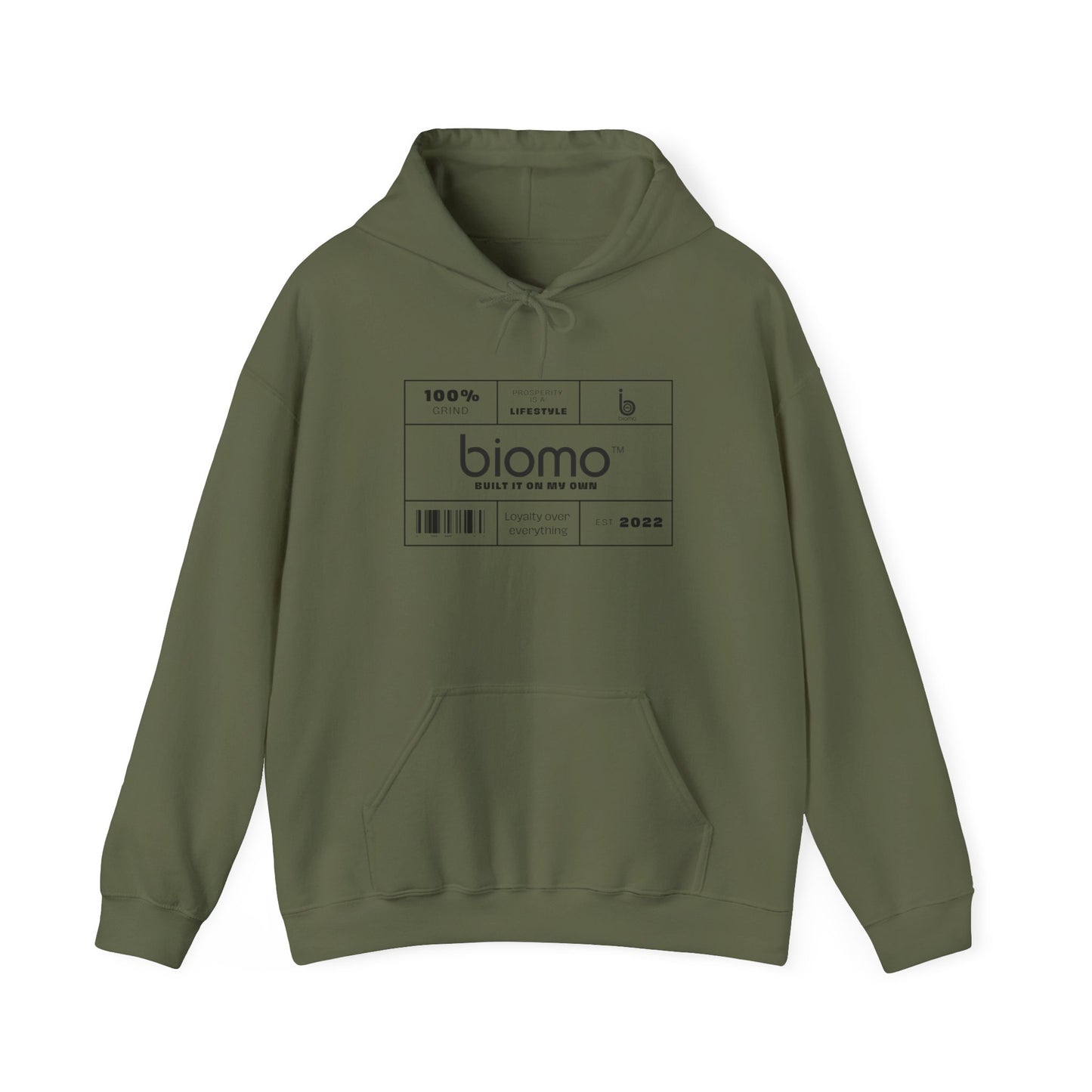 Biomo Label Unisex Hooded Sweatshirt