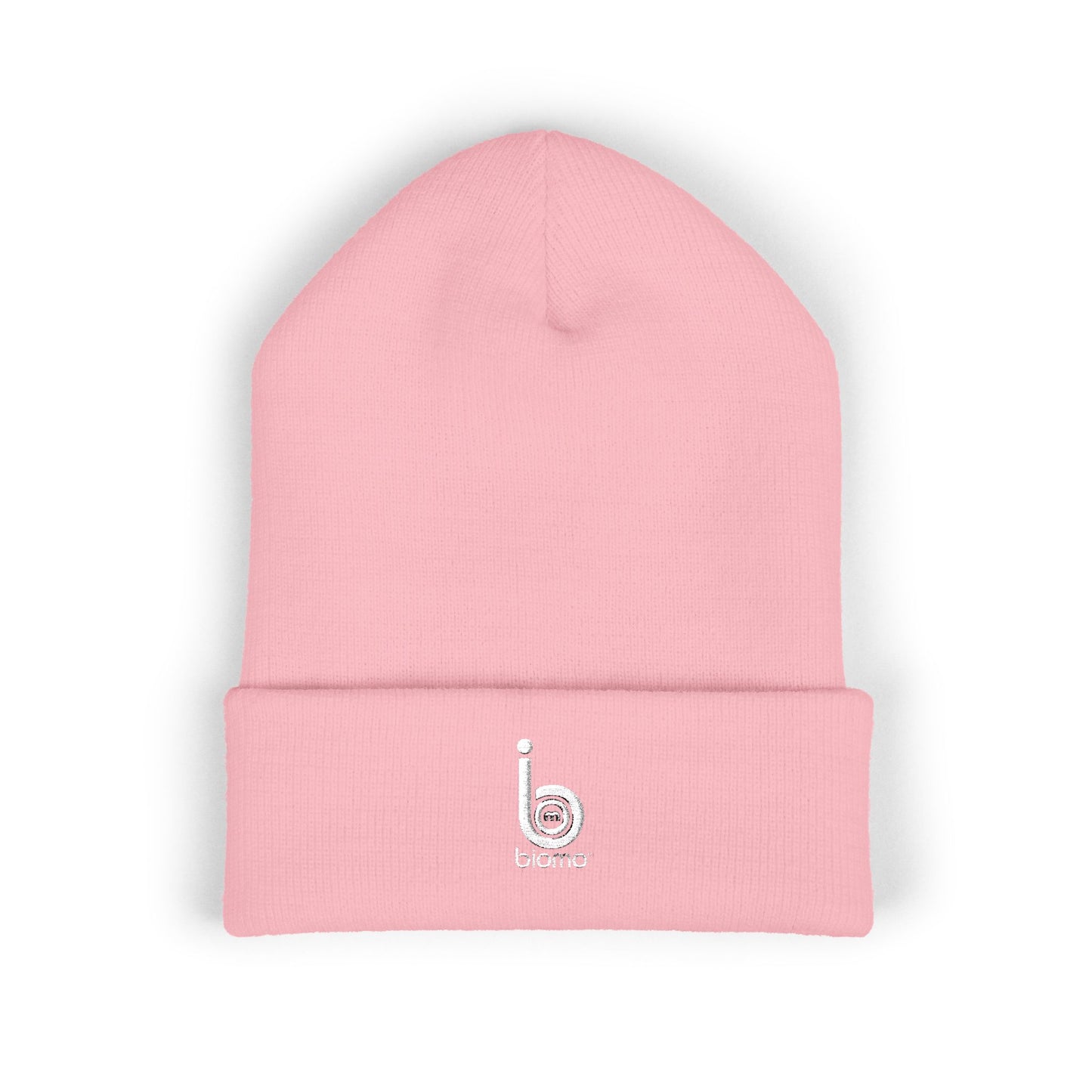 Embroidered Logo Cuffed Beanie — Classic Knit Winter Hat