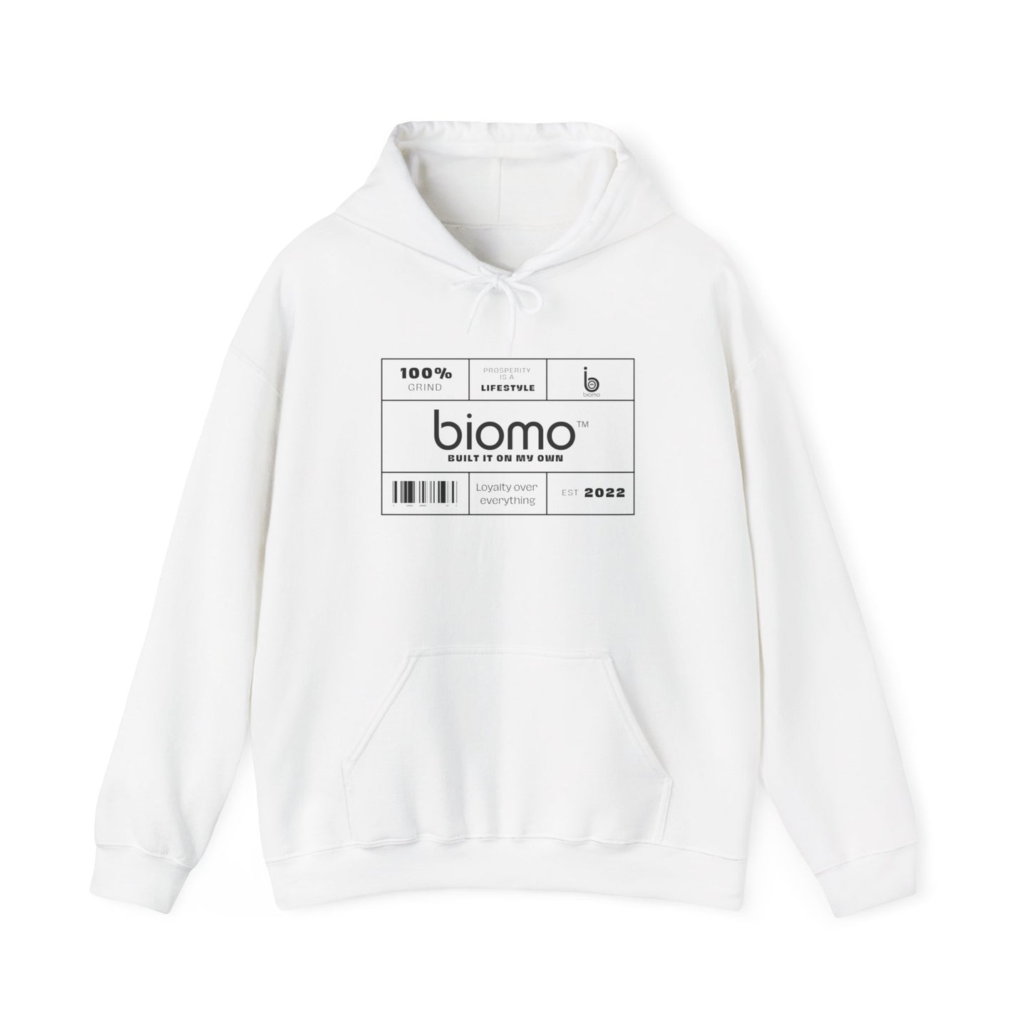 Biomo Label Unisex Hooded Sweatshirt